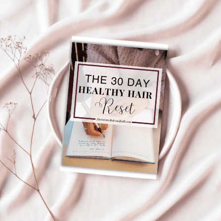 book cover of the 30 day healthy hair reset