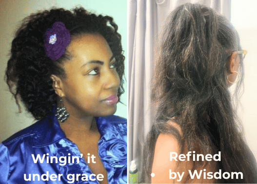before and after refined by wisdom natural hair growth results