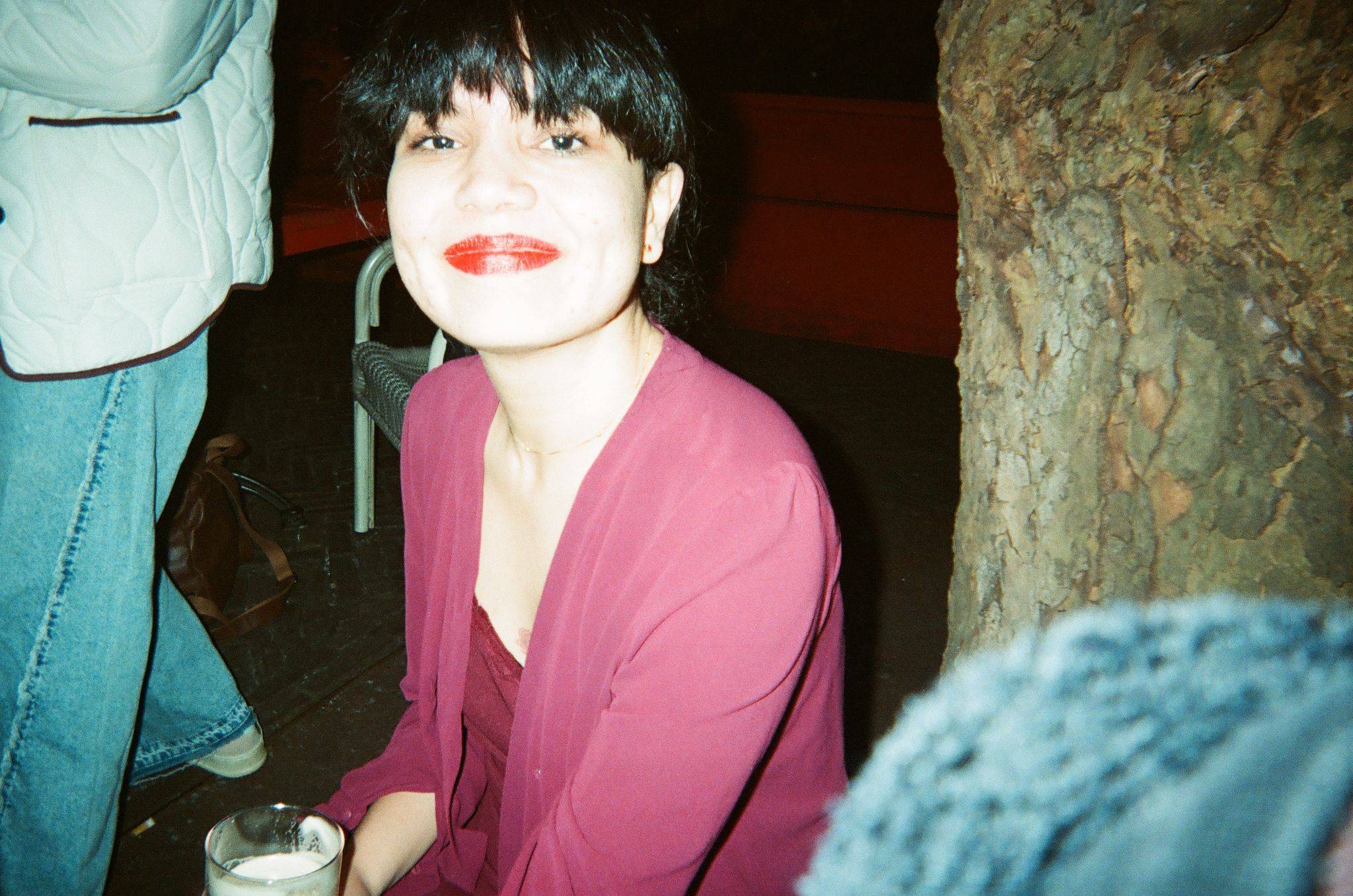 romina en un bar de amsterdam