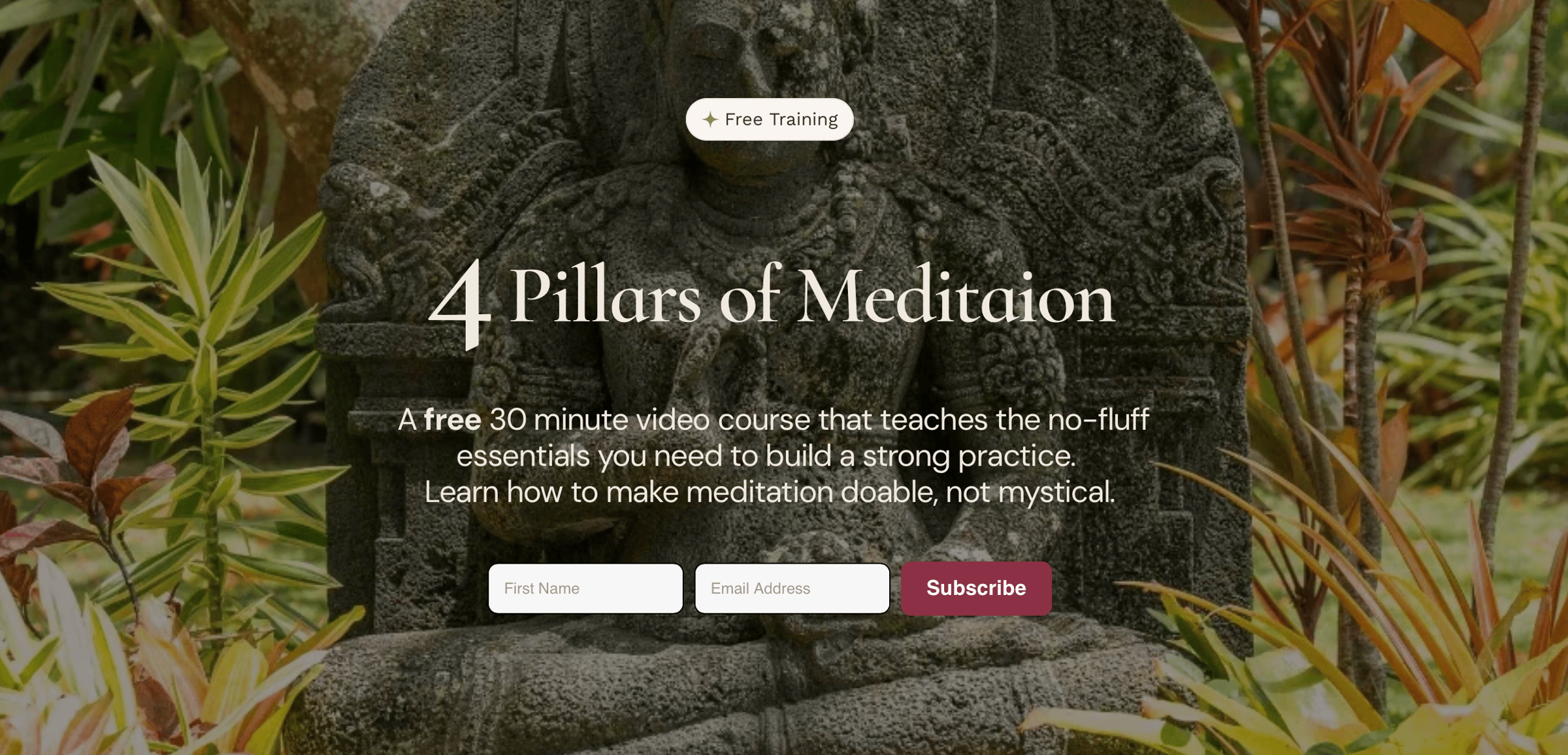 Meditation Course Sign Up
