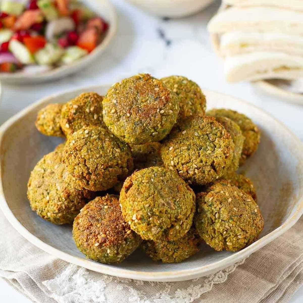 Falafels in a bowl.