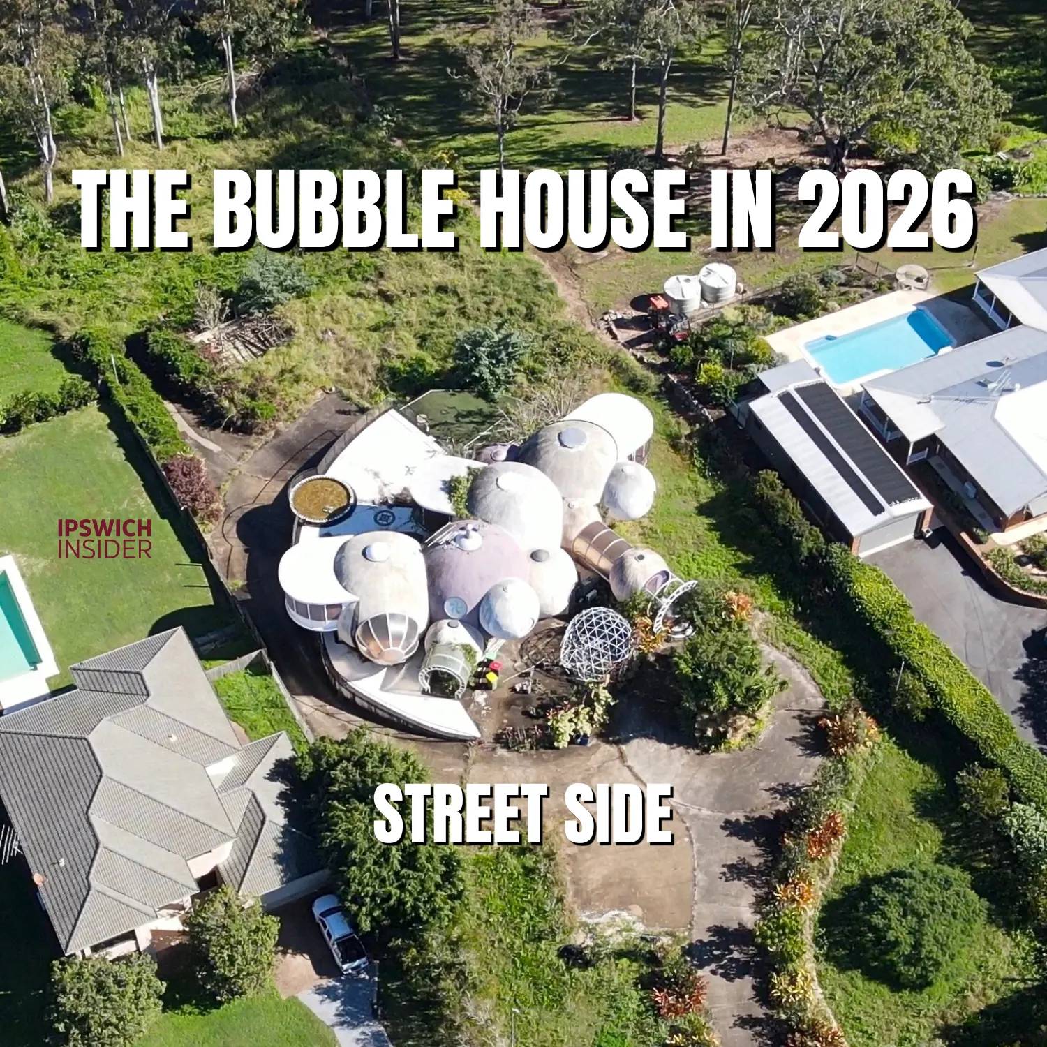 bubble house karalee 2026 drone photo
