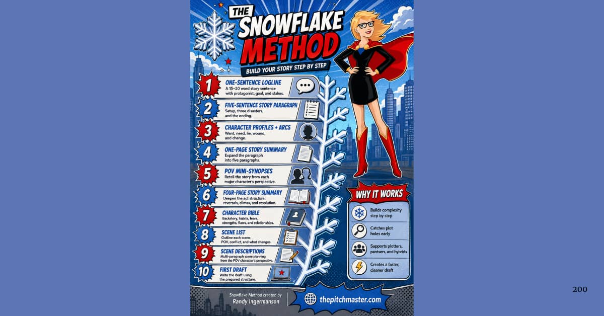 The Ten Steps of the Snowflake Method for Brainstorming Your Story 