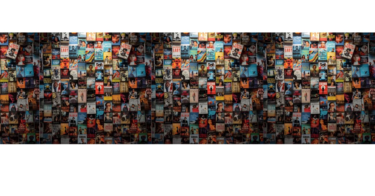 a collage of books