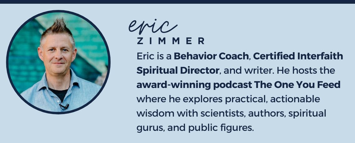 Photo of Eric Zimmer and his short bio.