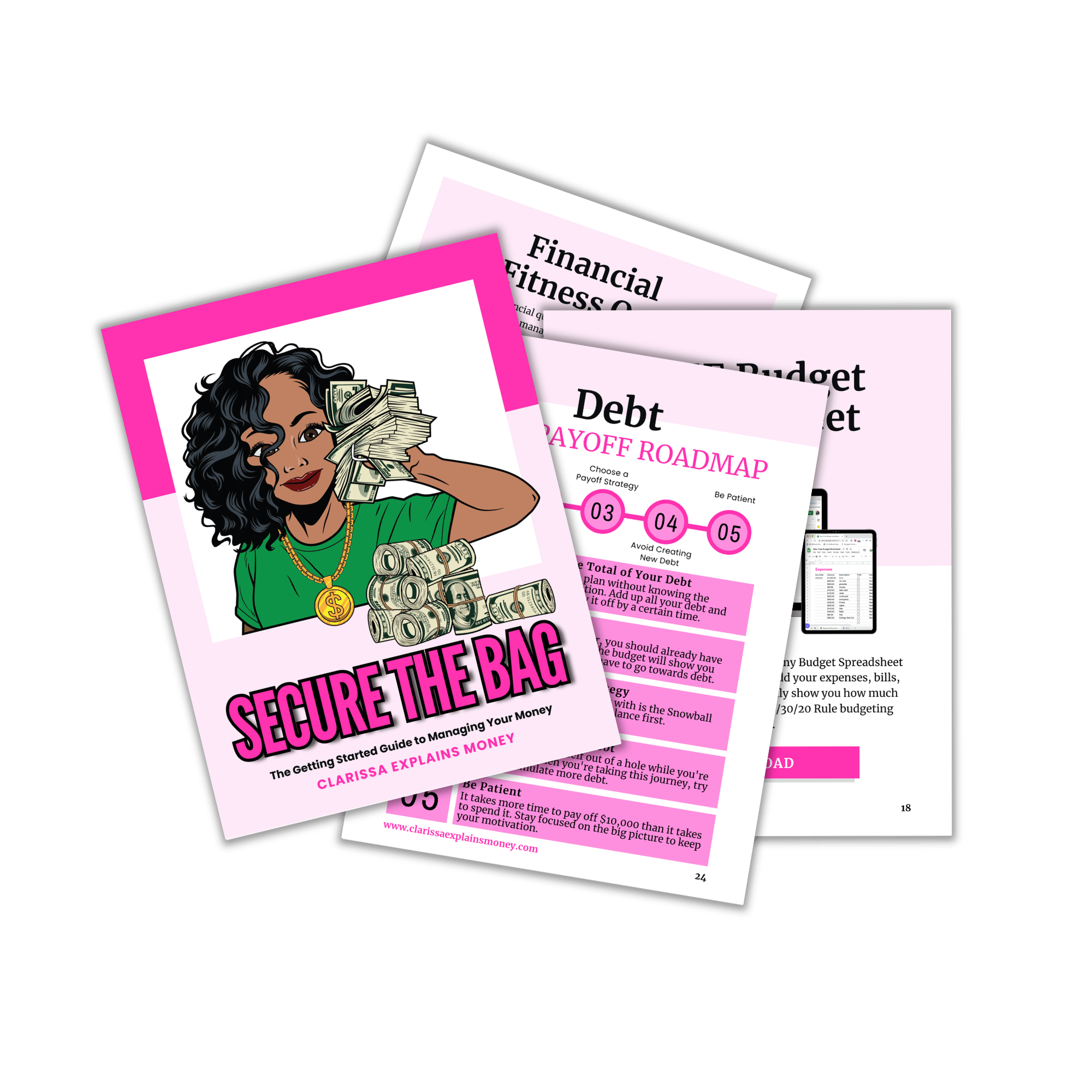 Secure the Bag Guide cover shown on a tablet