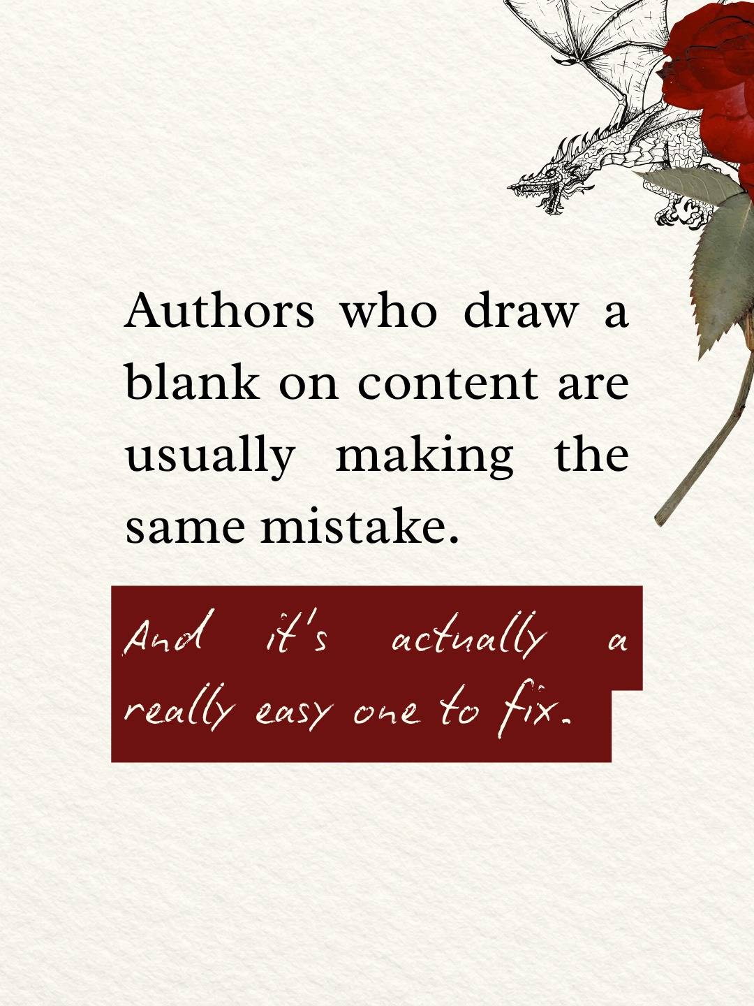 If I got an oat milk iced latte every time I heard an author say "I just draw a blank when I need to market my book" I'd be a happy (and very caffeinated) girl.

The culprit is fairy common and the fix is pretty easy when you finally spot it.

It's usually because you're trying to think of 101 ways to *convince* your readers to buy your book.

But your dream reader doesn't need convincing.

They just need the right introduction.

Instead of finding 101 ways of saying "here's my book, it's available here" followed by a hope and a prayer that someone will take a chance on it.

Find 101 *connection points* your reader has with your book.

Post about those.

Katie x