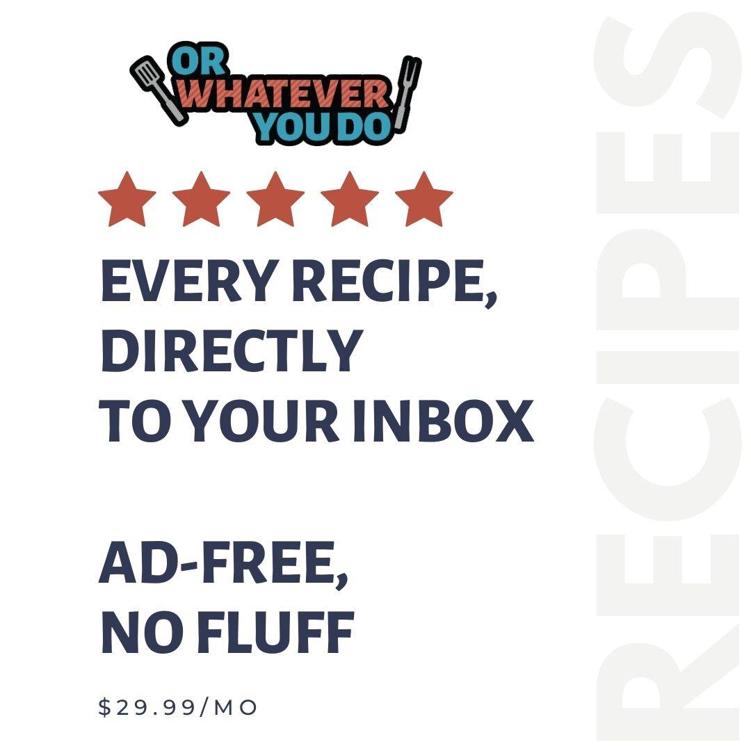FULL RECIPE emails!