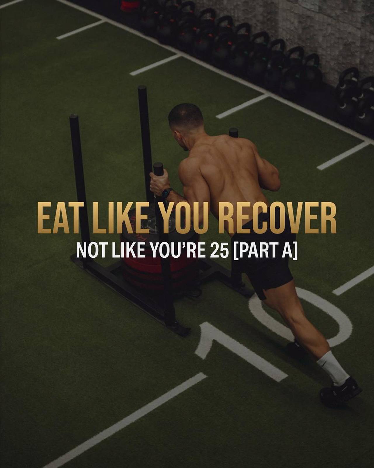 Eat Like You Recover — Not Like You’re 25 PART A
 
Your body isn’t broken. It’s just underfed, under-recovered, and under-supported.

When you were younger, you could eat fast, cheap, and random — and still show up. Missed meals didn’t matter. You could carb-load one day, fast the next, crush a double espresso, and train like a machine.
But after 35, that game stops working.
Not because you’re “too old.”

Because your internal systems — hormones, joints, sleep cycles, inflammation — become less forgiving and more responsive to what you put in your body.

Here’s the truth:
You can’t out-train bad nutrition anymore.
You can’t out-recover poor fueling.
You can’t rebuild muscle or tissue if you’re chronically underfed — even if your macros “check out.”
The goal now isn’t just energy. It’s cellular repair, tendon integrity, hormonal stability, and training resilience.
 
You Don’t Need a Diet. You Need a Recovery Strategy.
Forget “cutting” and “bulking.”

You’re not prepping for a photoshoot. You’re trying to train hard, recover well, and stay lean and powerful year-round.

This requires eating for your actual biological demands:
• More protein — consistently
• Targeted carbs — around sessions
• Anti-inflammatory fats — daily
• Nutrients that repair collagen, restore sleep, and support joint recovery