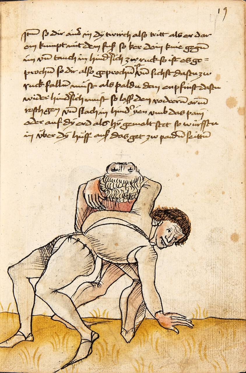 medieval german wrestlers wrestling