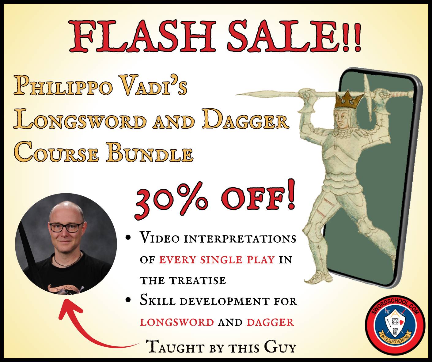 Philippo Vadi's longsword and dagger course bundle