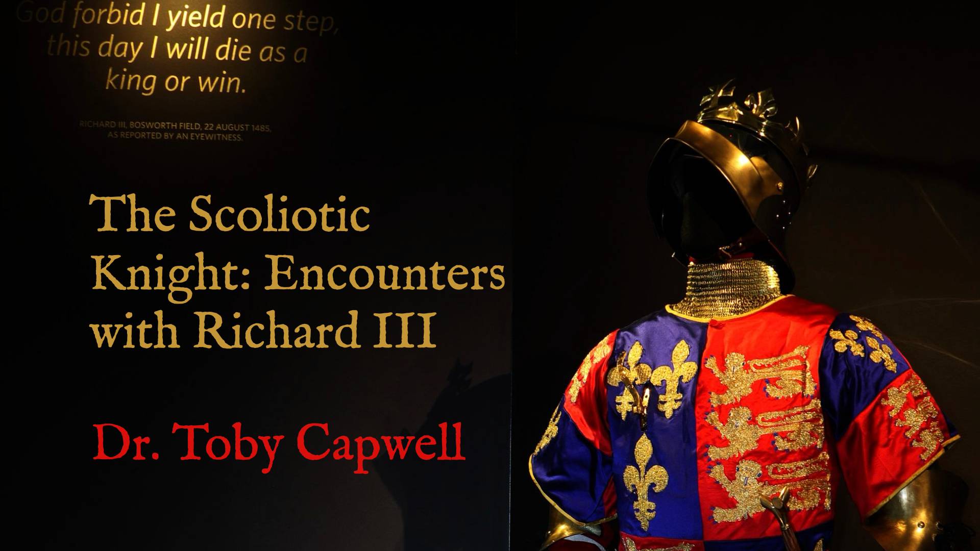 The Scoliotic Knight title page with cool armour