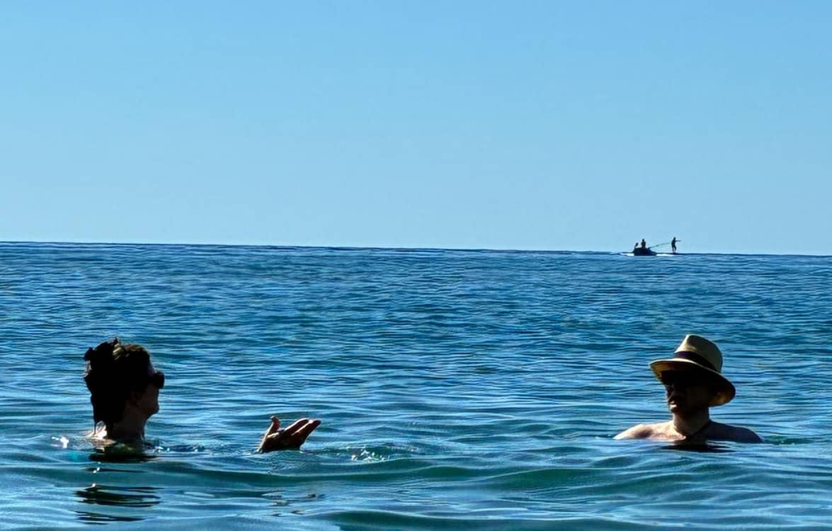 Guy in the sea