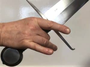 Sword aligned correctly