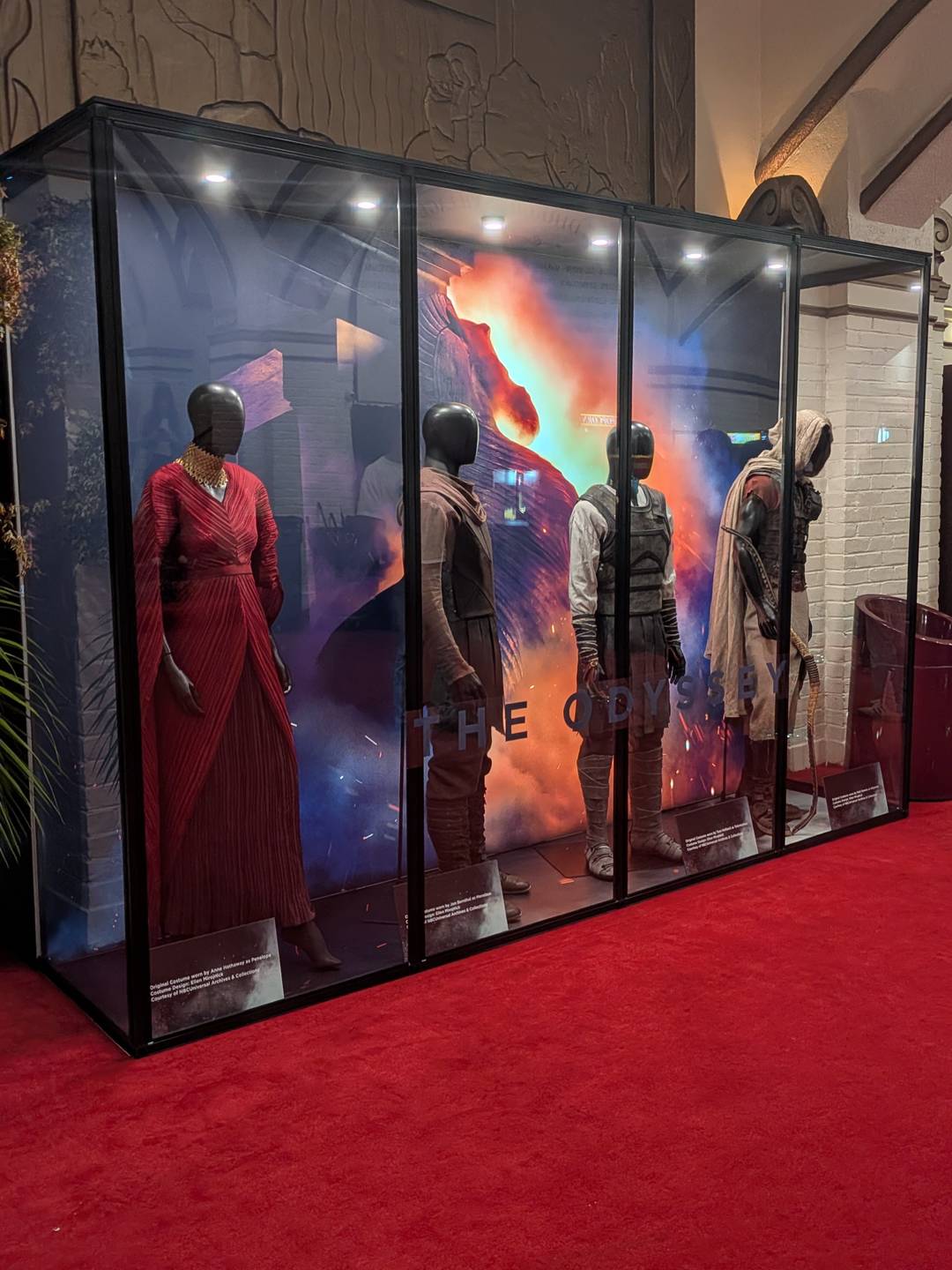 Costumes behind glass