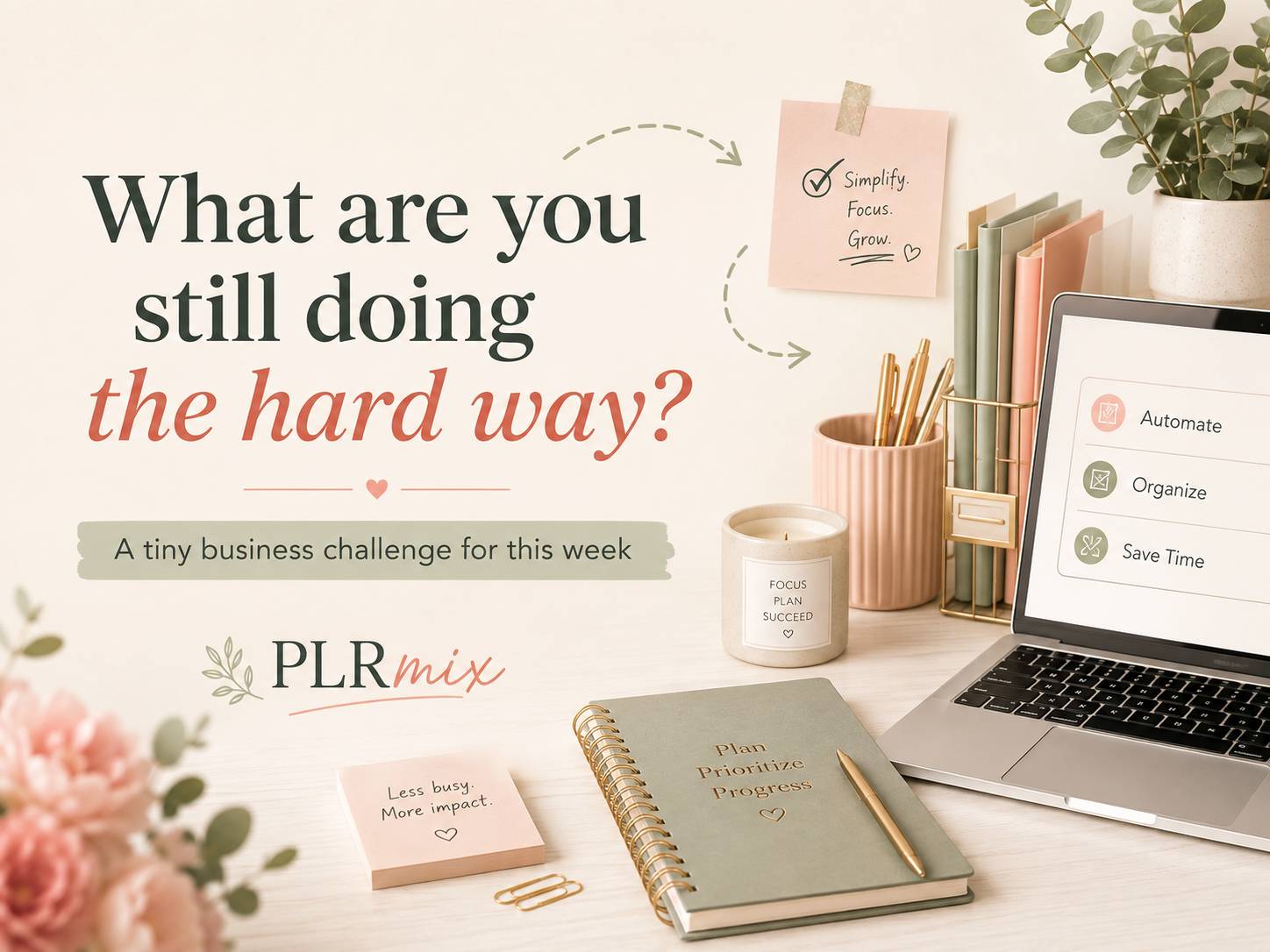 What are you still doing the hard way?