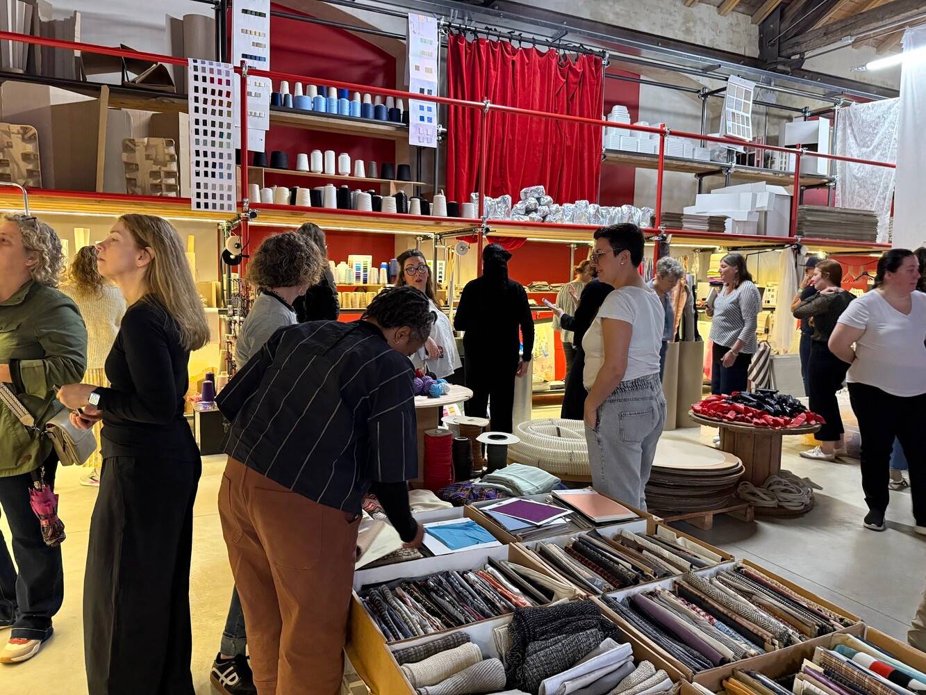 CMK participants exploring recycled materials