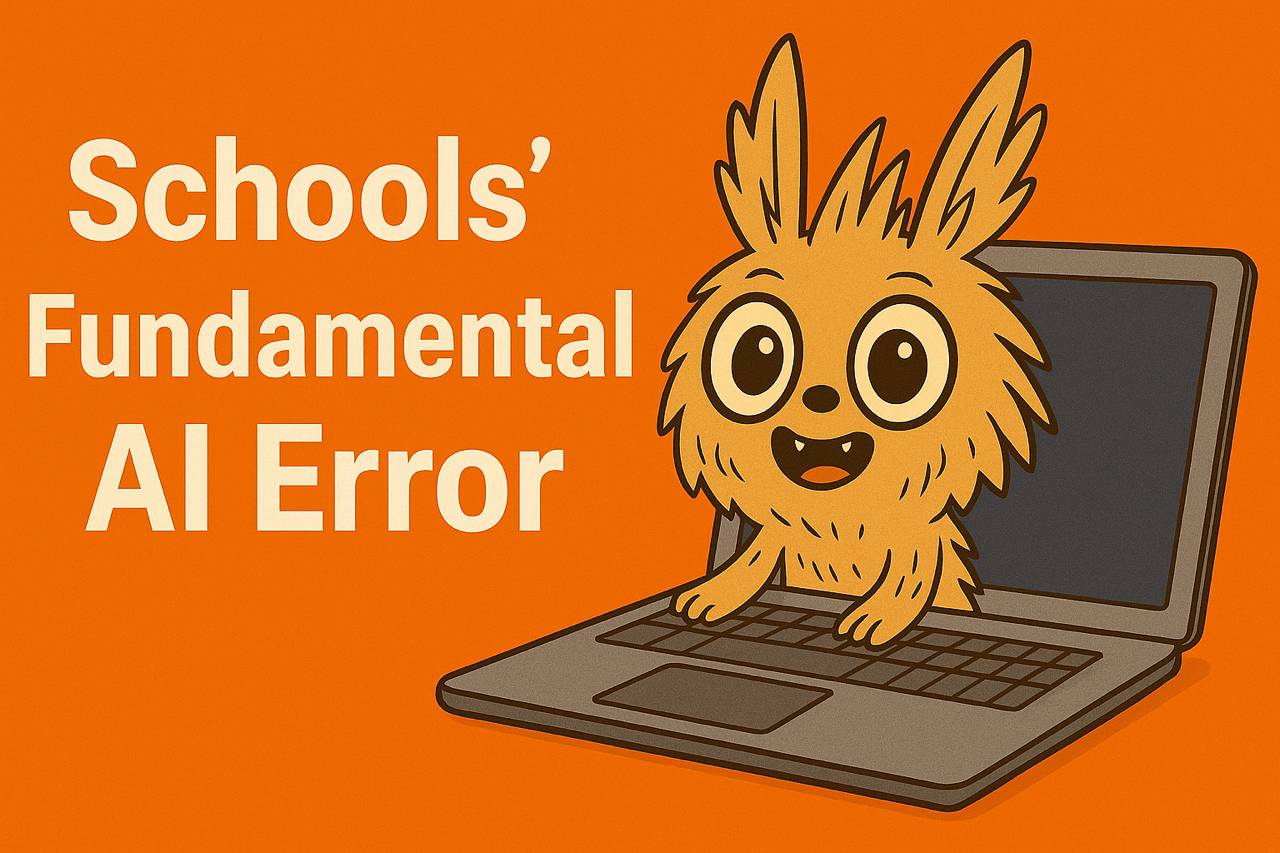 Labubu hiding in a Chromebook