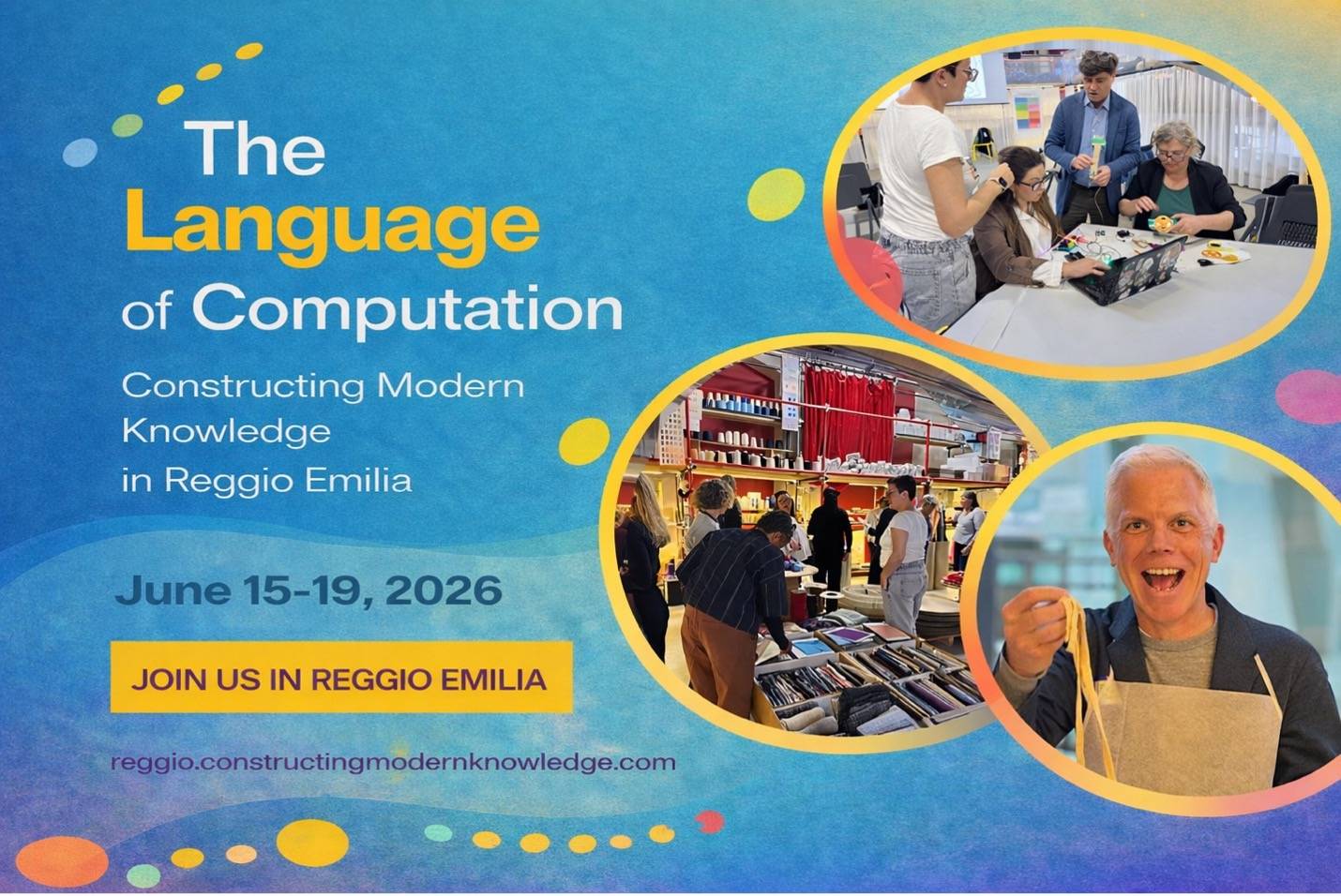 banner for CMK at Reggio