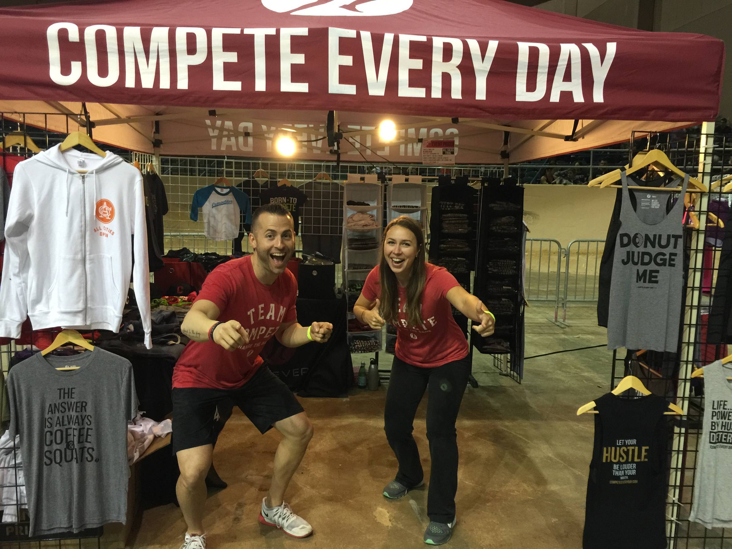Jake & Christine at Compete Every Day booth