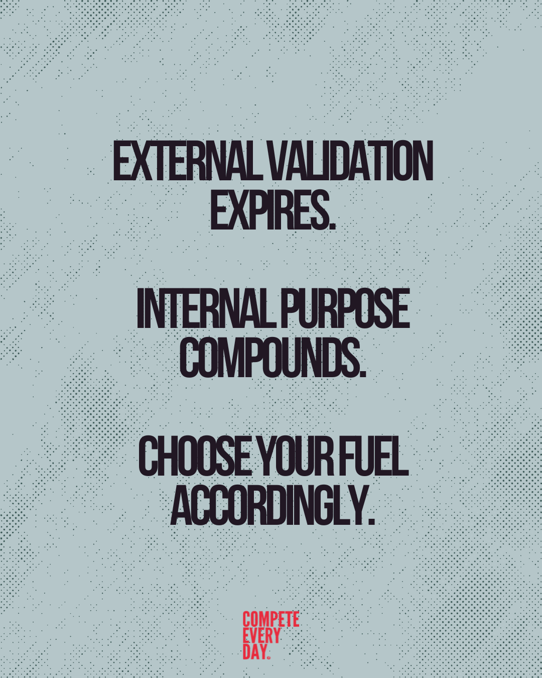 Choose your fuel accordingly.