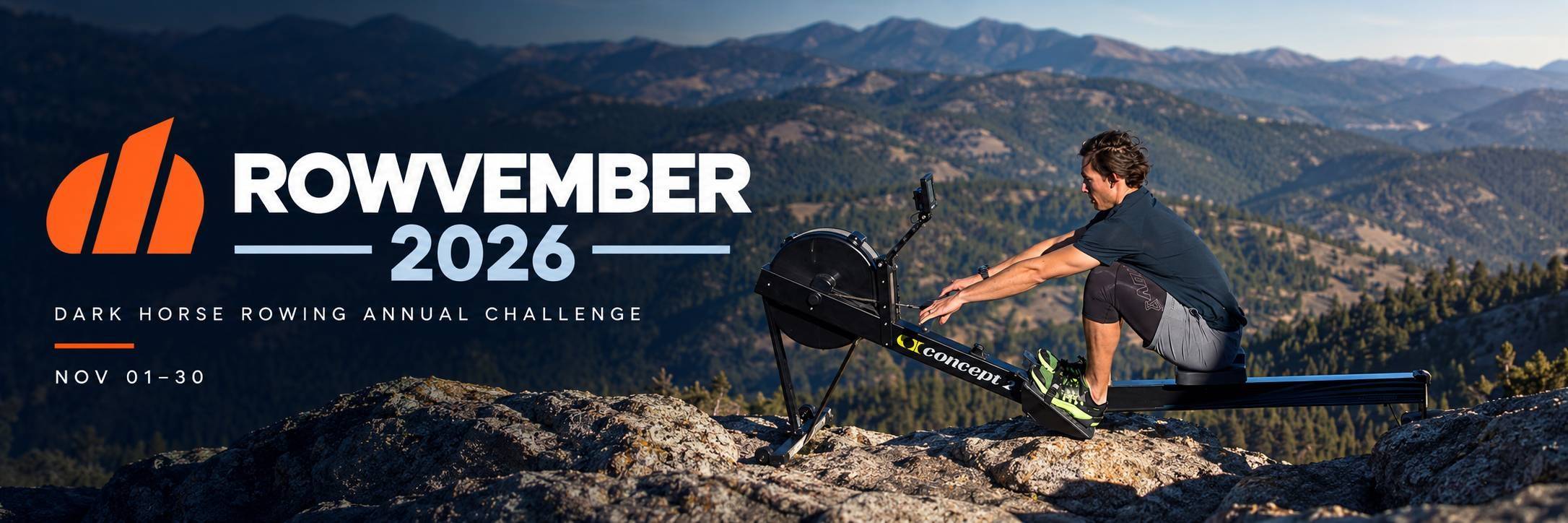 Rowvember 2026, Dark Horse Rowing annual challenge, November 1 to 30
