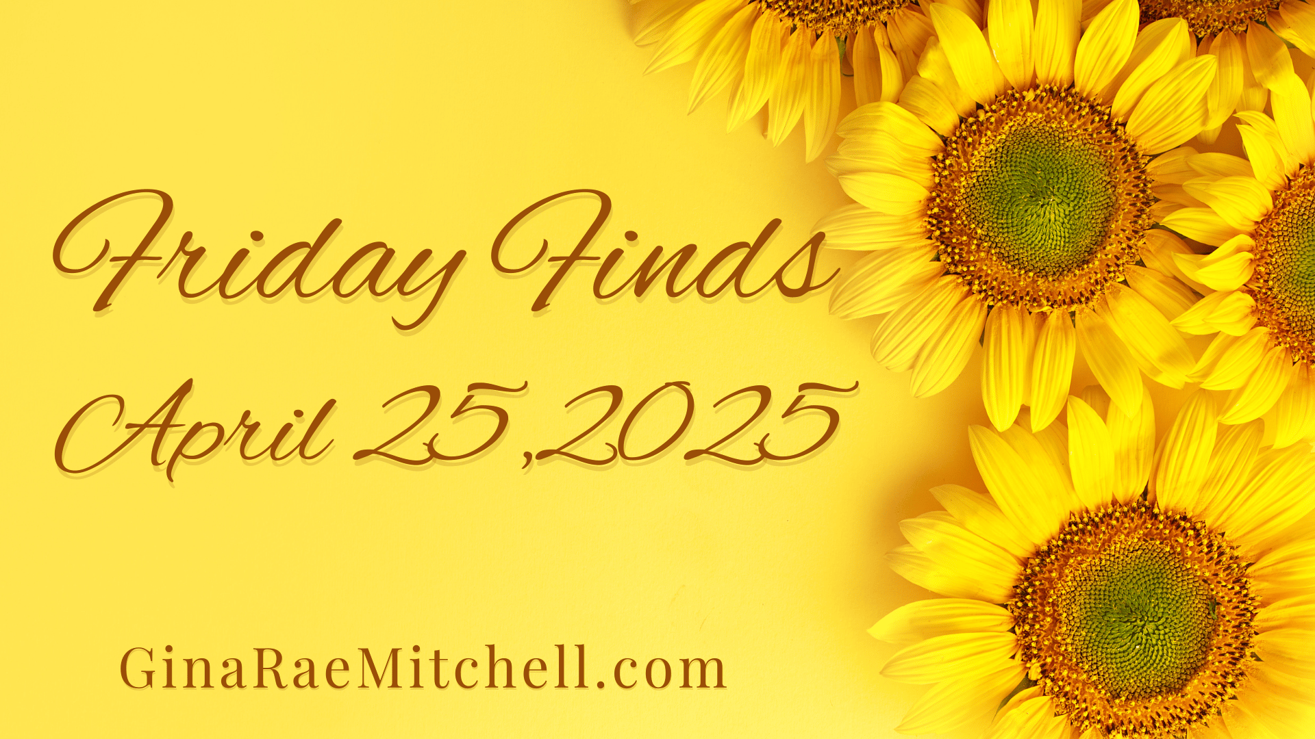 Weekly Friday Finds Banner