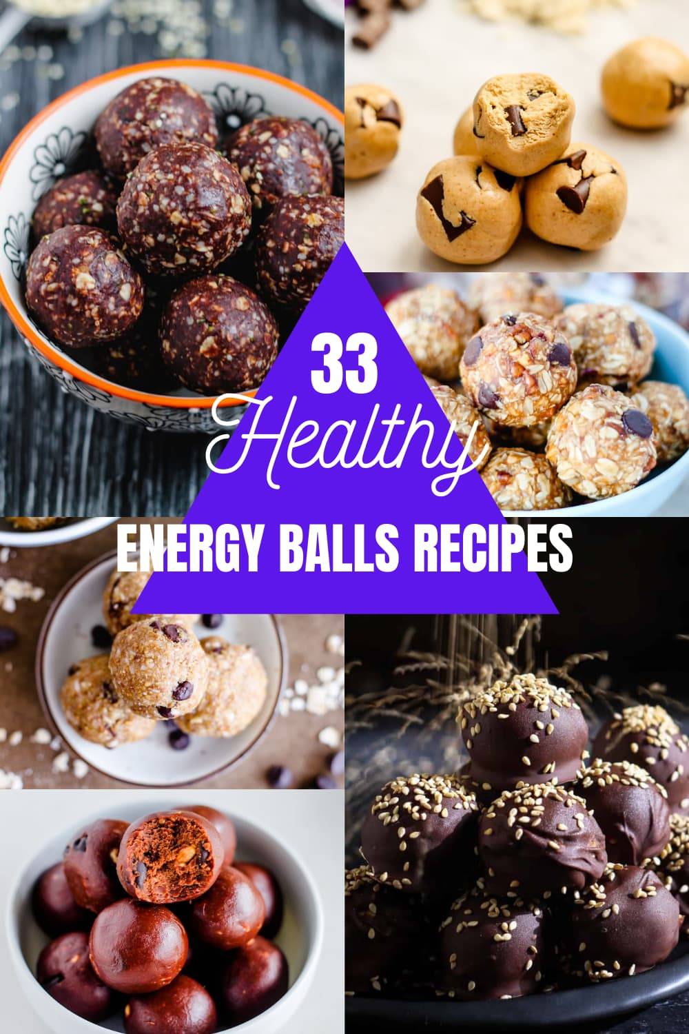 collage of energy balls.