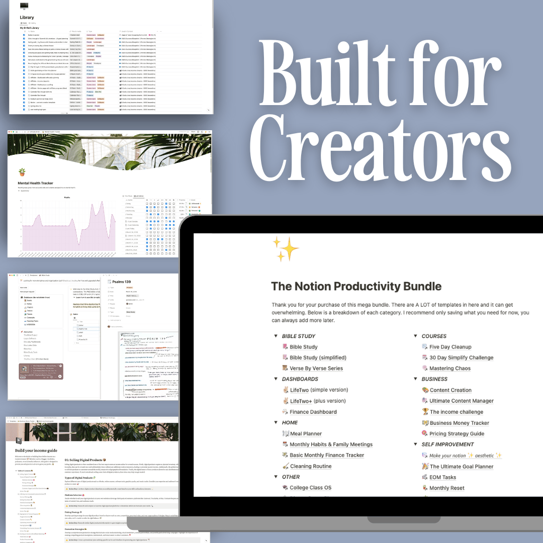 The Notion Productivity Bundle