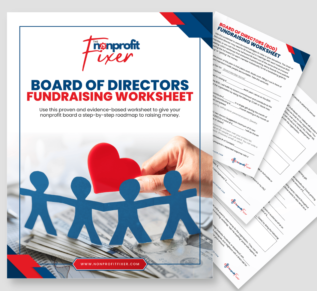 Board Fundraising Worksheet Nonprofitfixer.com