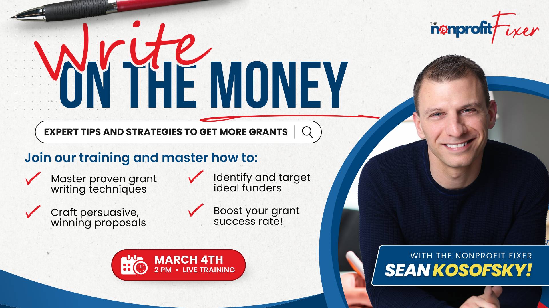 Write on the Money Training