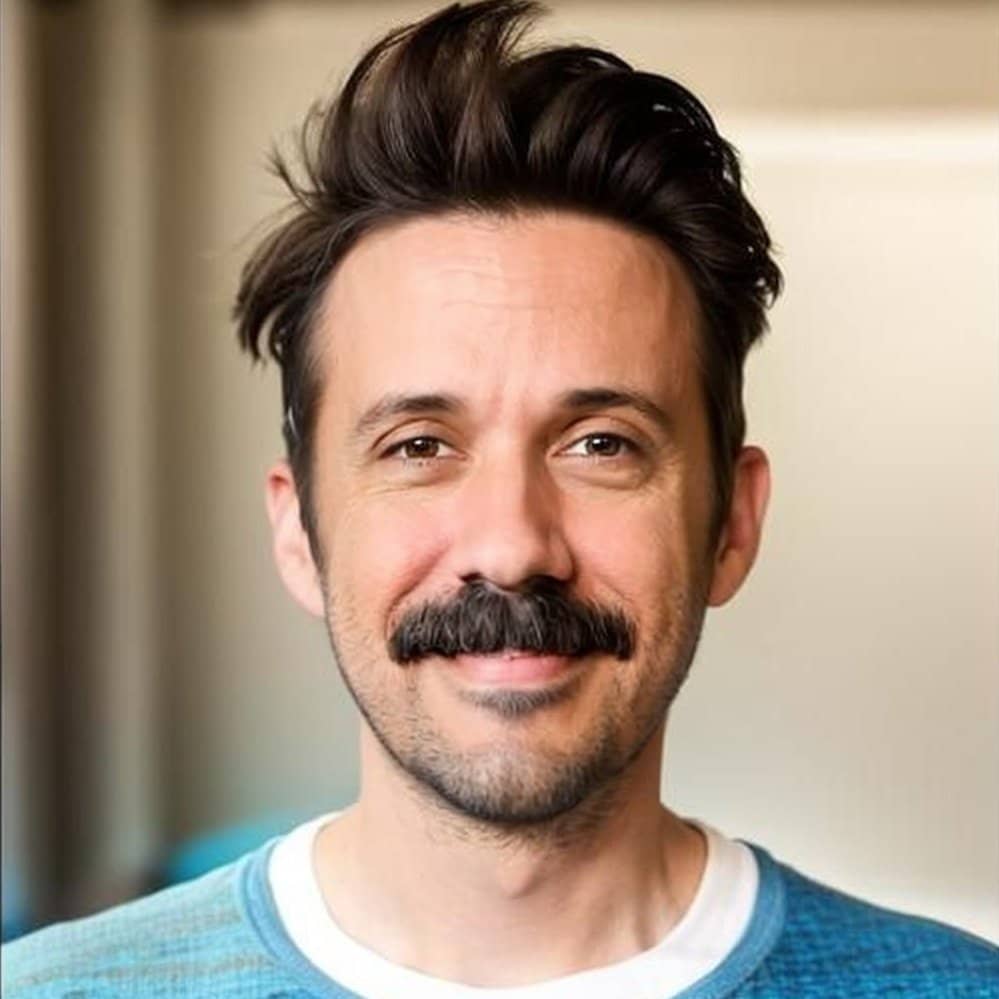 Photo of quilter Zak Foster.