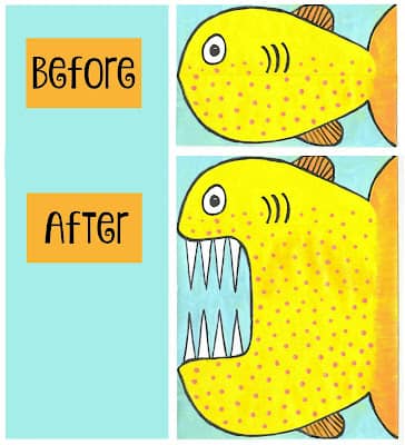 Image of a simple papercraft fish created by Cindy deRosier for her blog My Creative Life. Click on the image to view its source.
