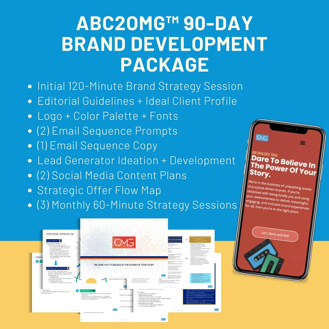 ABC2OMG™ 90-Day Brand Development Package - Payment Plan
