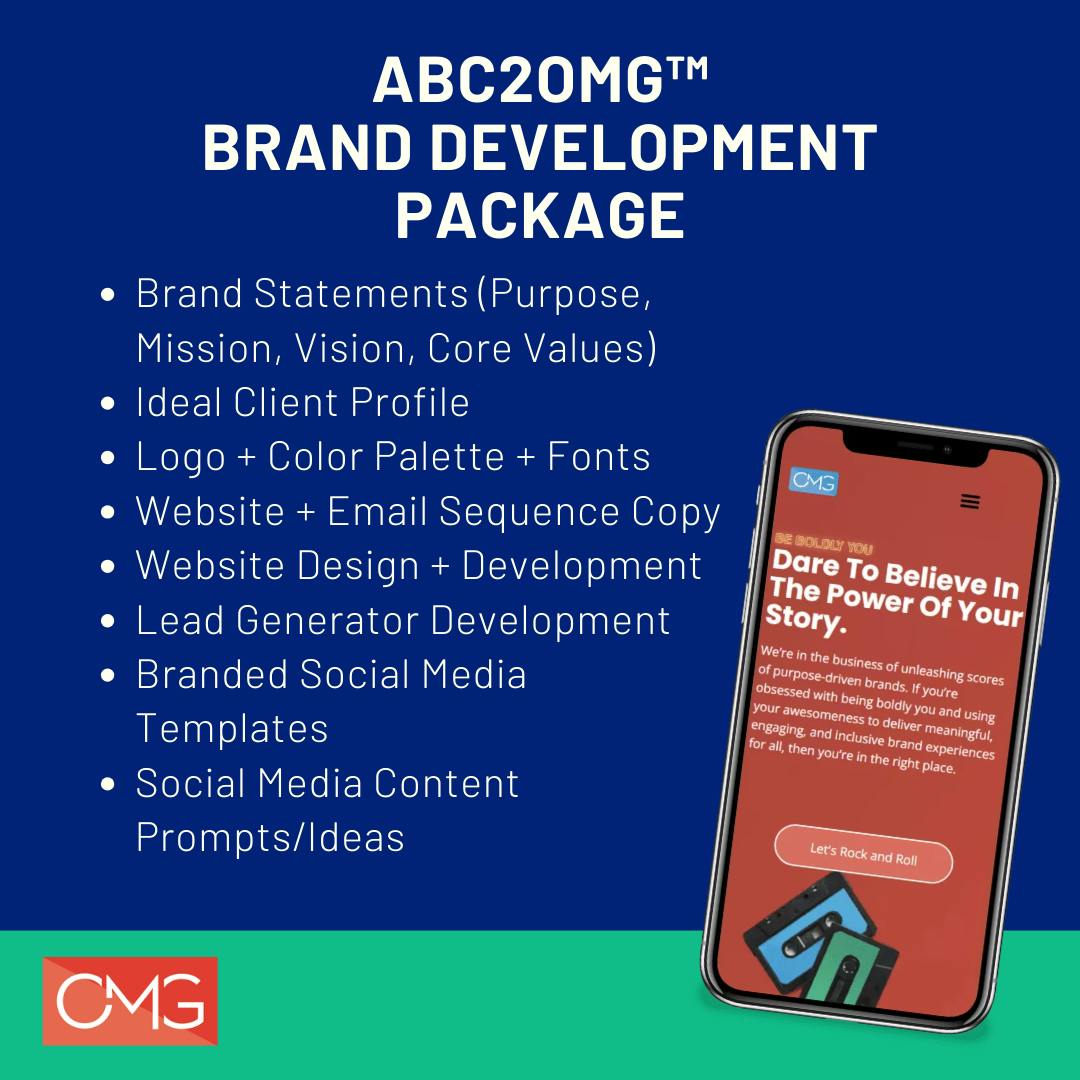 ABC2OMG™ Brand Development Package - Payment Plan