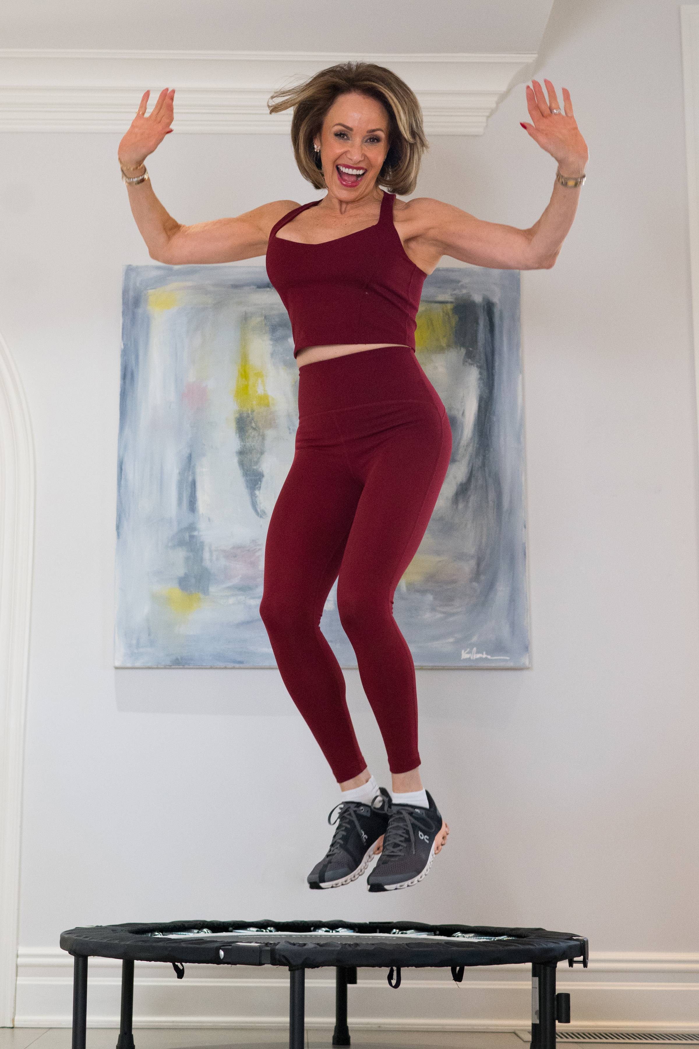 Audrey Working Out