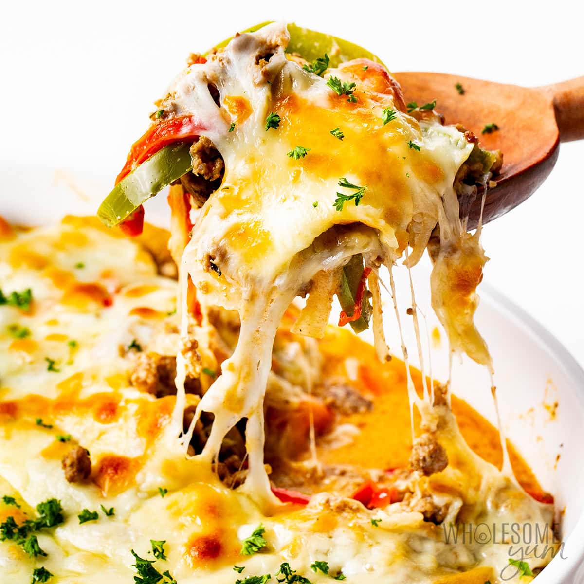Philly Cheesesteak Casserole