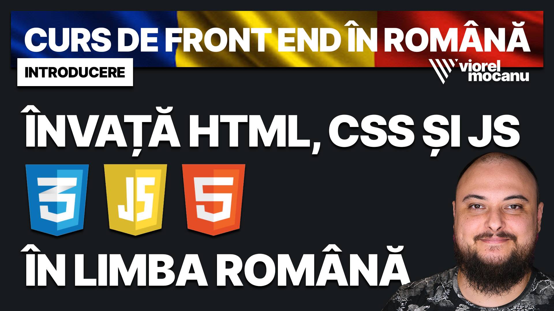 Curs de Front End în Română: introducere pe YouTube