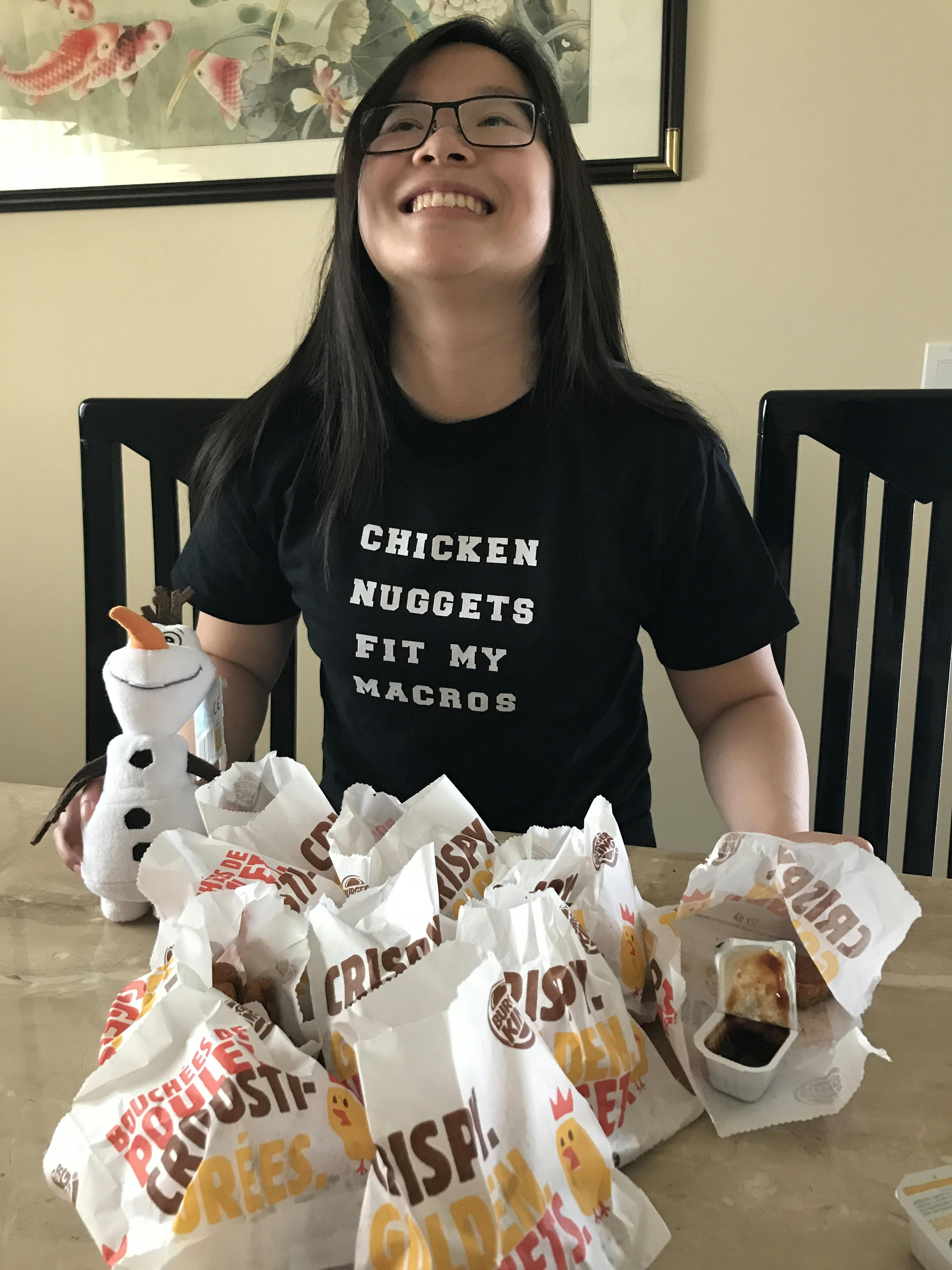 Christine and 100 chicken nuggets 