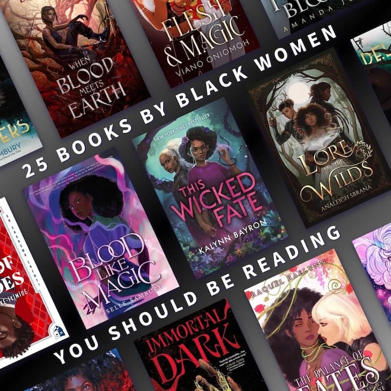 A selection of book covers featuring black main characters written by black female authors
