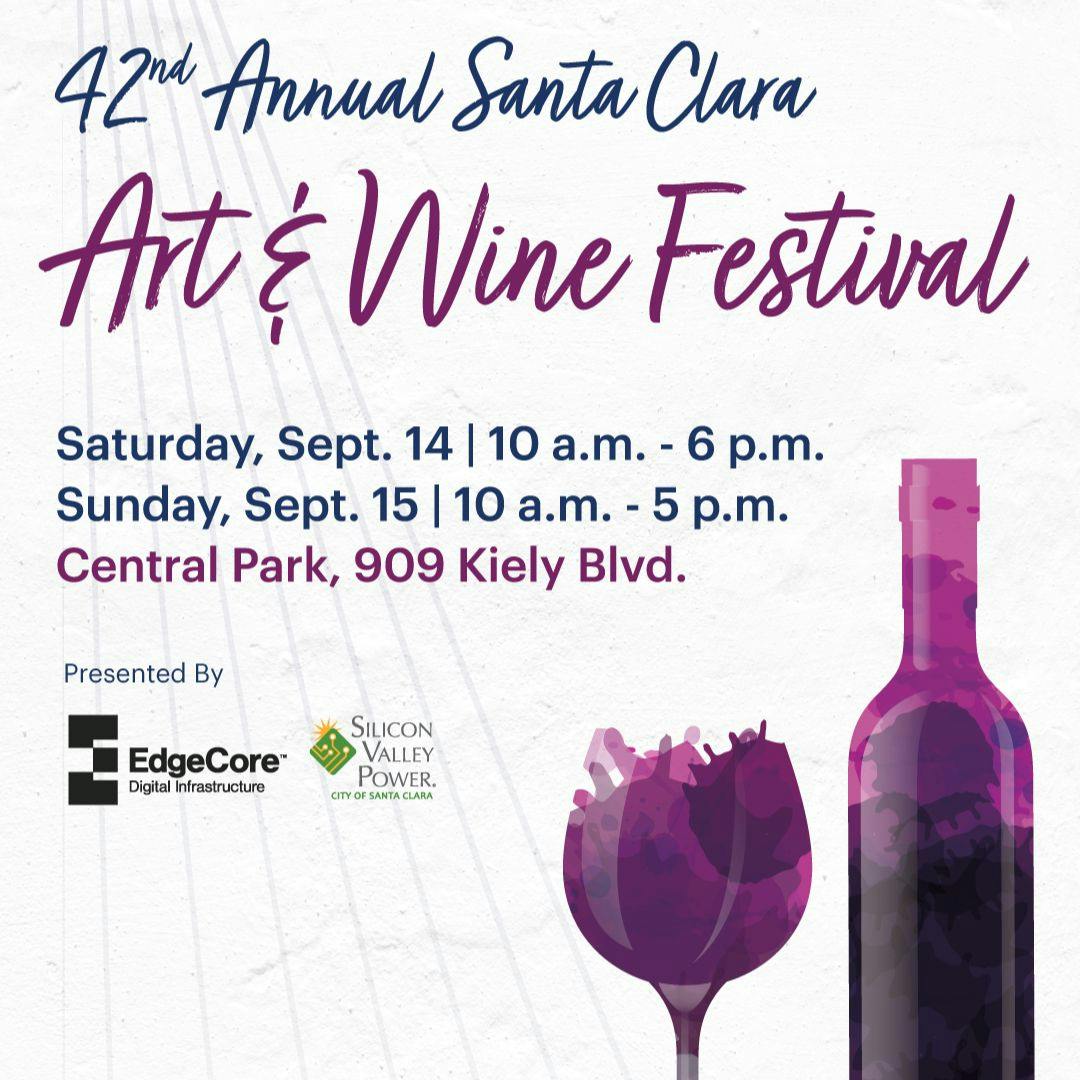 42nd Annual Santa Clara Art and Wine Festival poster