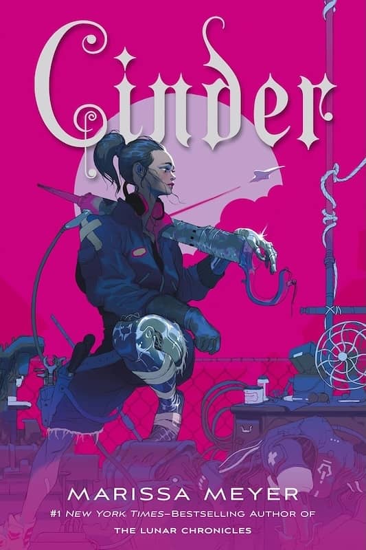 book cover for Cinder by Marissa Meyer