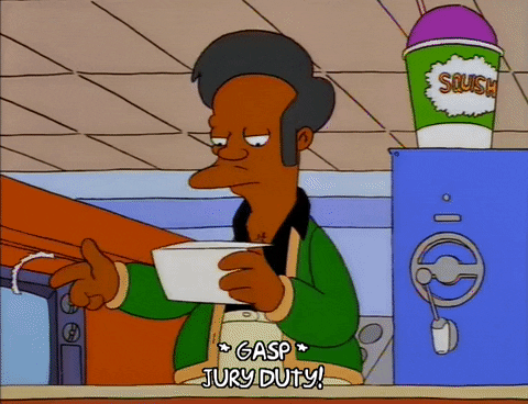 Jury Duty Season 7 Episode 23 GIF by The Simpsons