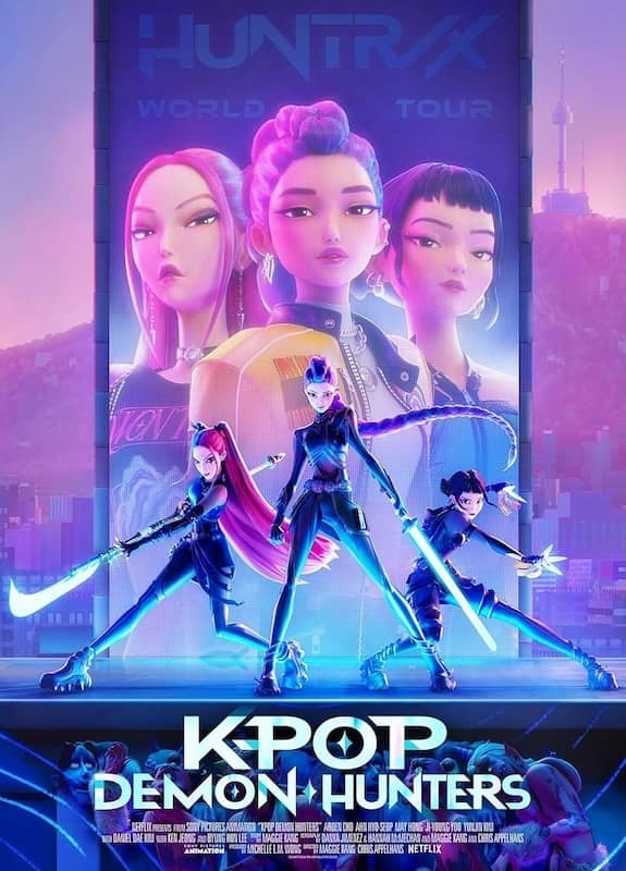 movie poster for K-Pop Demon Hunters by Maggie Kang & Chris Appelhans