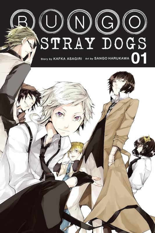 book cover for Bungo Stray Dogs: Vol 1 written by Kafka Asagiri and illustrated by Sango Harukawa