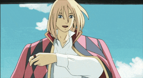 Howl waving goodbye GIF by Hayao Miyazaki