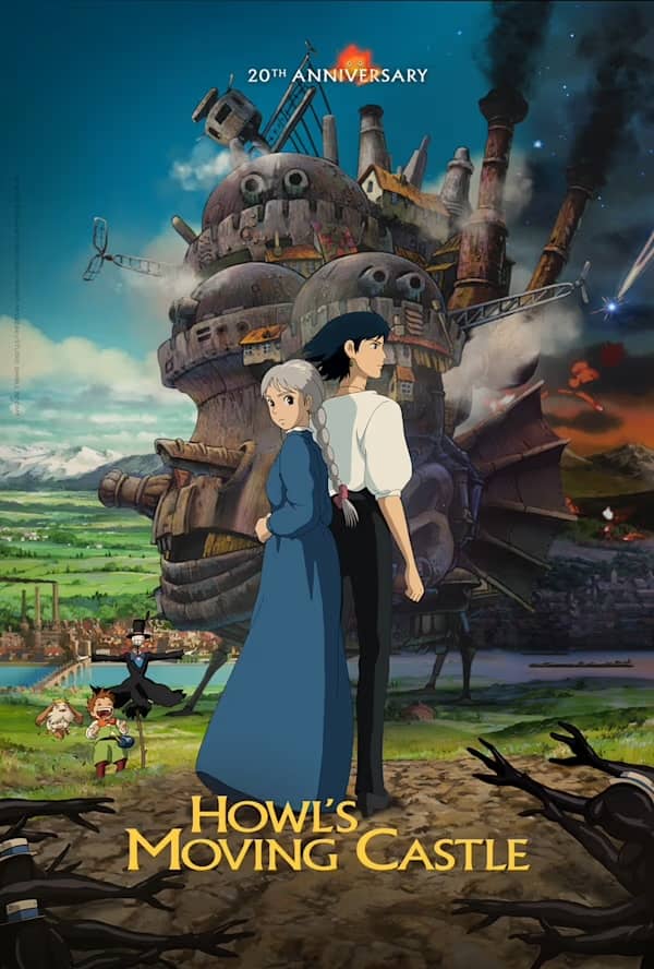 movie poster for Miyazaki’s Howl’s Moving Castle