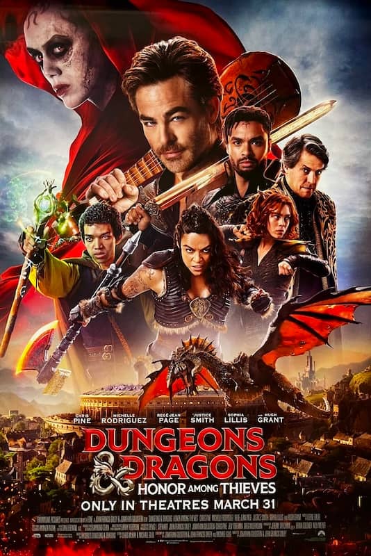 movie poster for Dungeons & Dragons: Honor Among Thieves