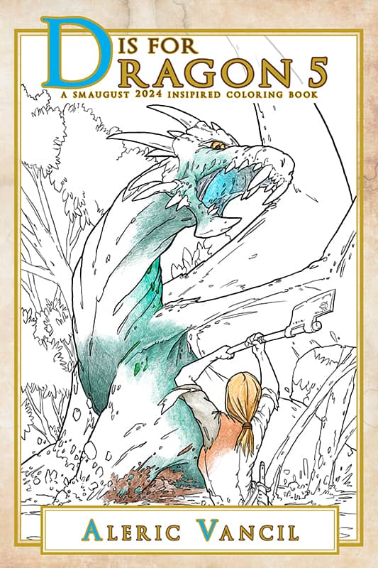 book cover for D is for Dragon 5 by Aleric Vancil