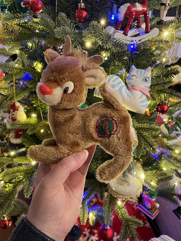 Kat’s official 1988 Applause Rudolph the Red-Nosed Reindeer plushie
